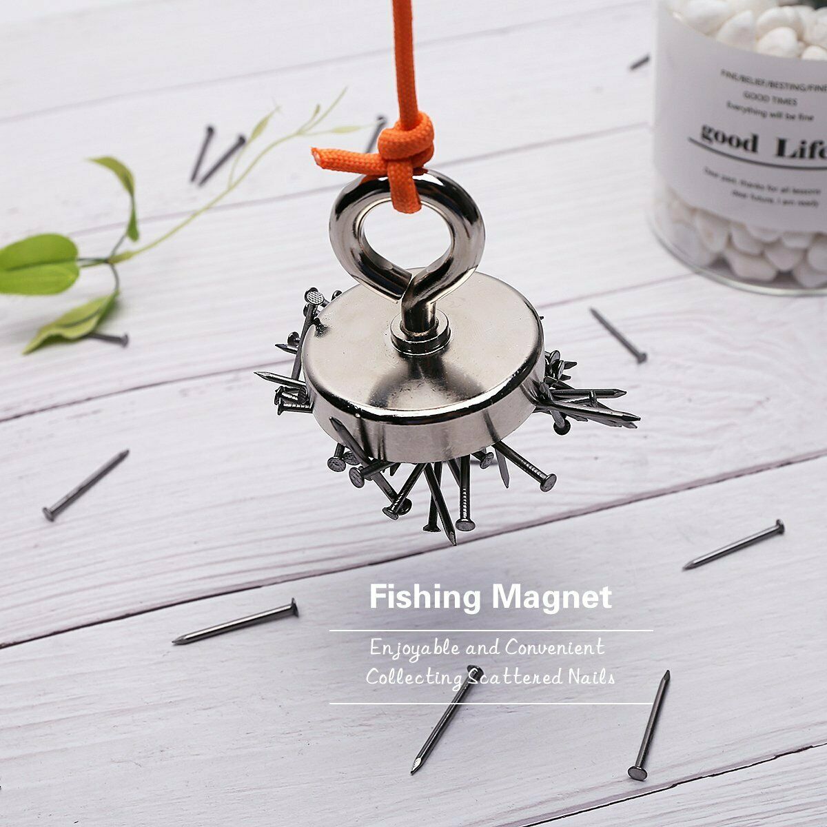 Fishing Magnet with Lifting Ring for Lake Treasure Hunt 8