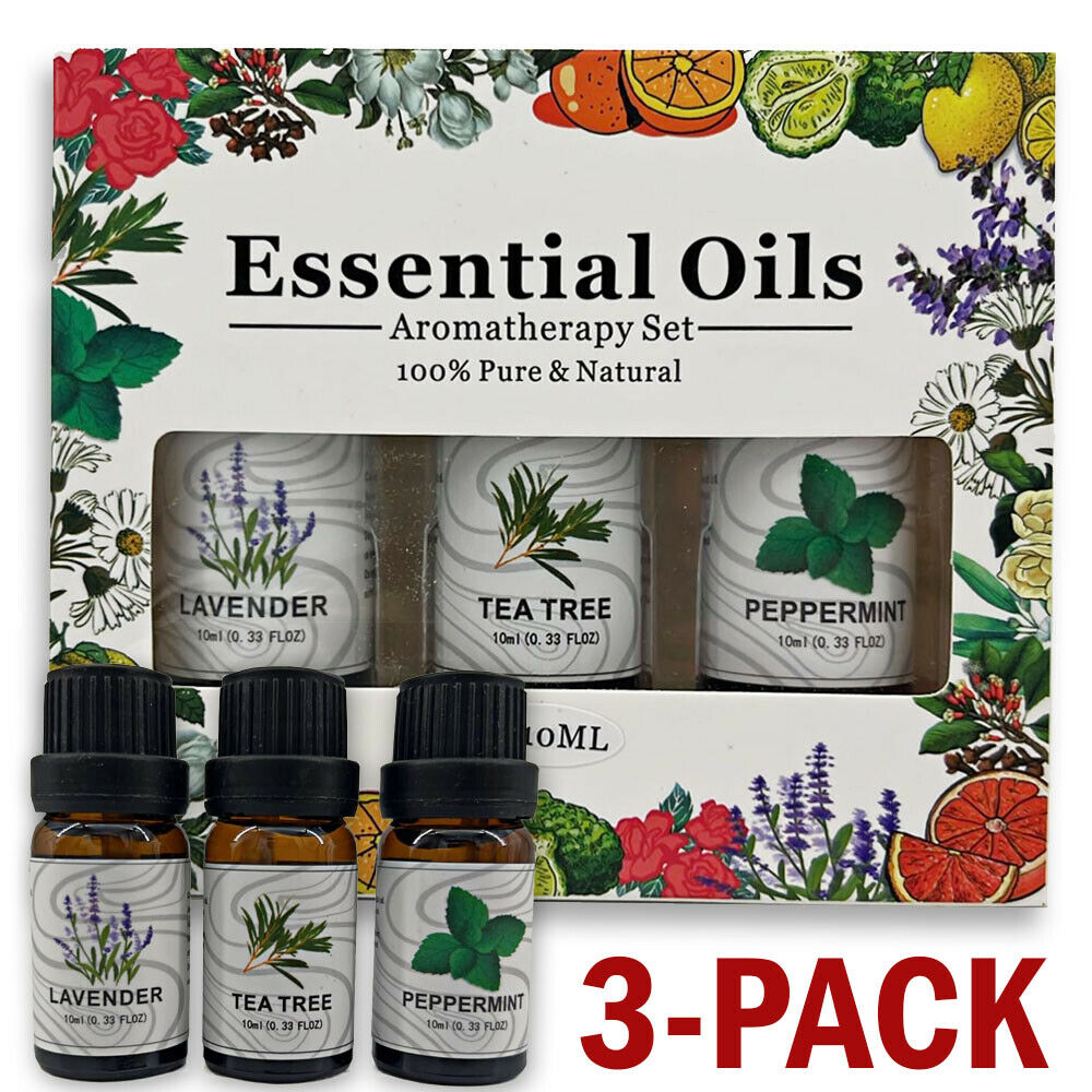 3-Pack Aromatherapy Oil Set for Diffusers
