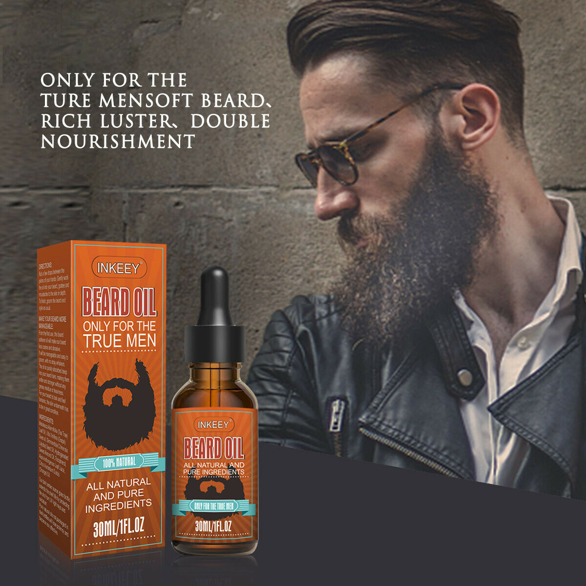 Men's Beard Growth Oil & Grooming Serum 8