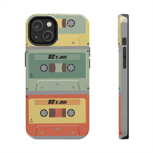 Tough Phone Cases Vintage Style with Cassettes