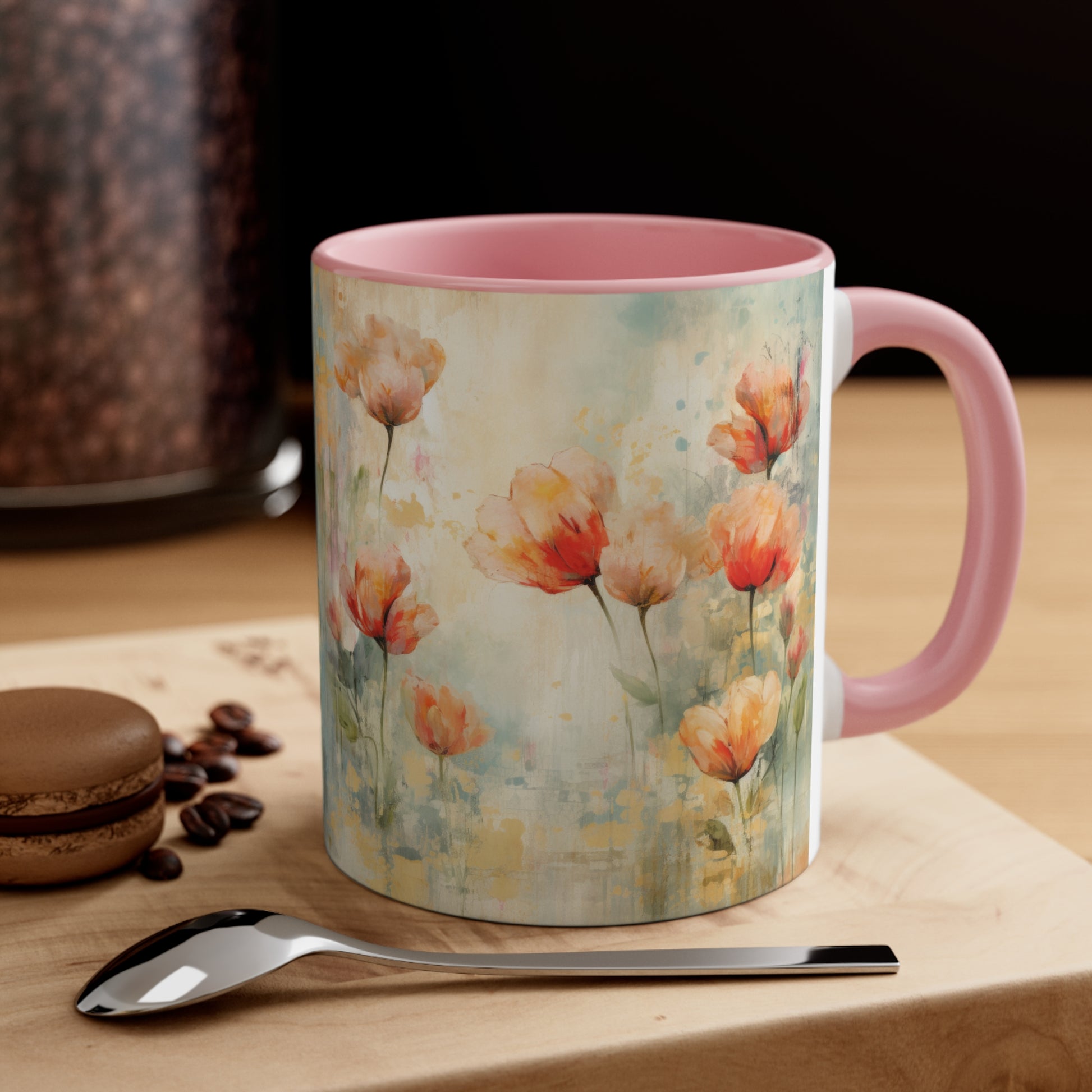 Watercolor Tulip Mug 