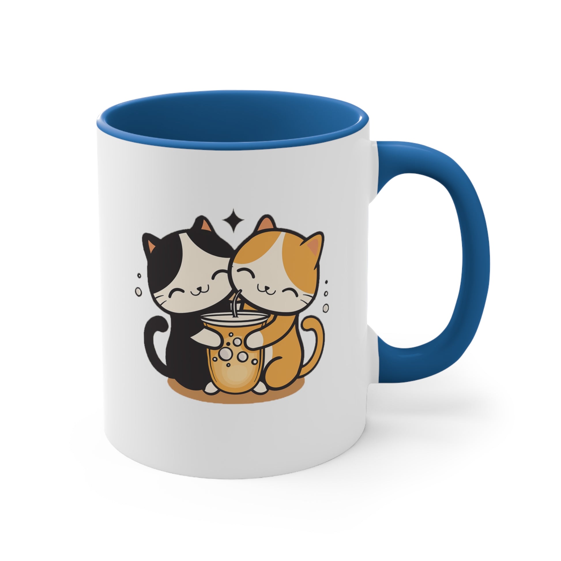 Cat Lovers Mugs: Kawaii Cute Couple Cat