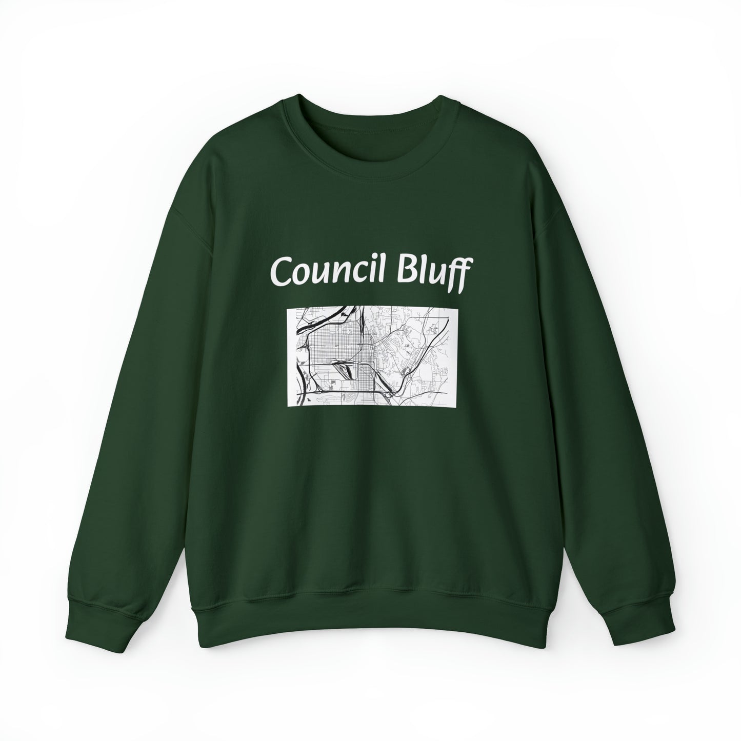 Council Bluff City Unisex Sheet Heavy Blend™ Crewneck Sweatshirt No 3