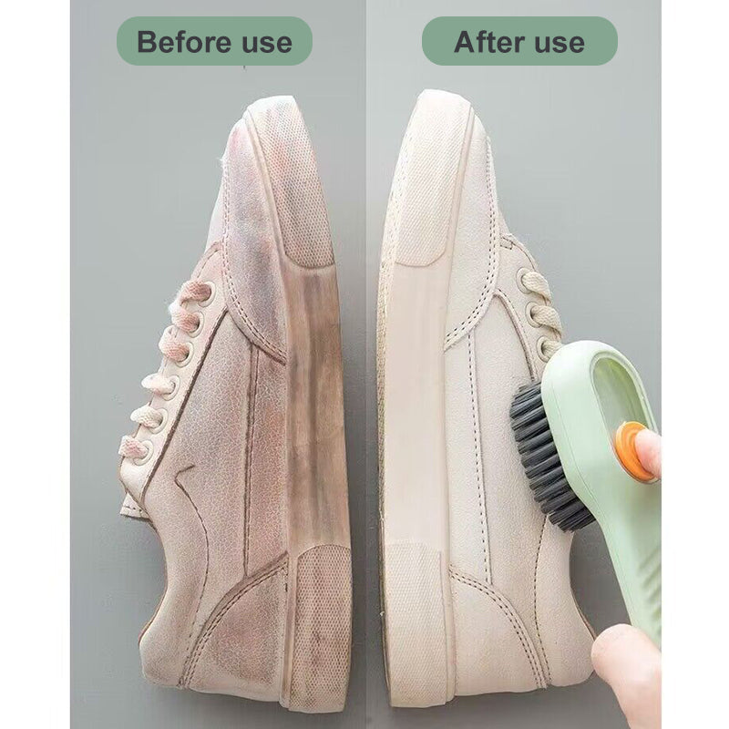 Auto Liquid Discharge Shoe Brush with Soft Bristles 5