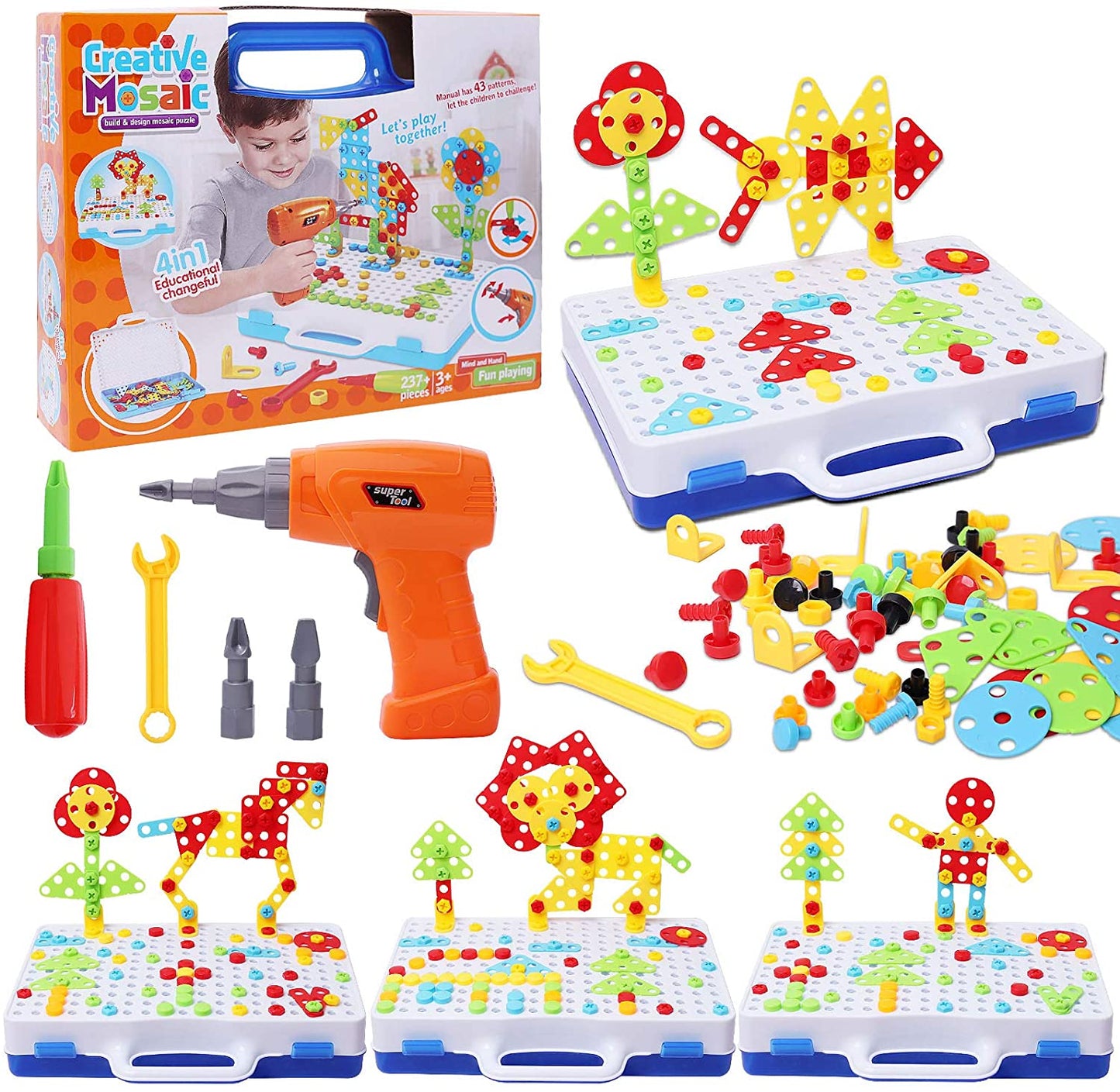Creative Drill Puzzle Set, STEM Toys