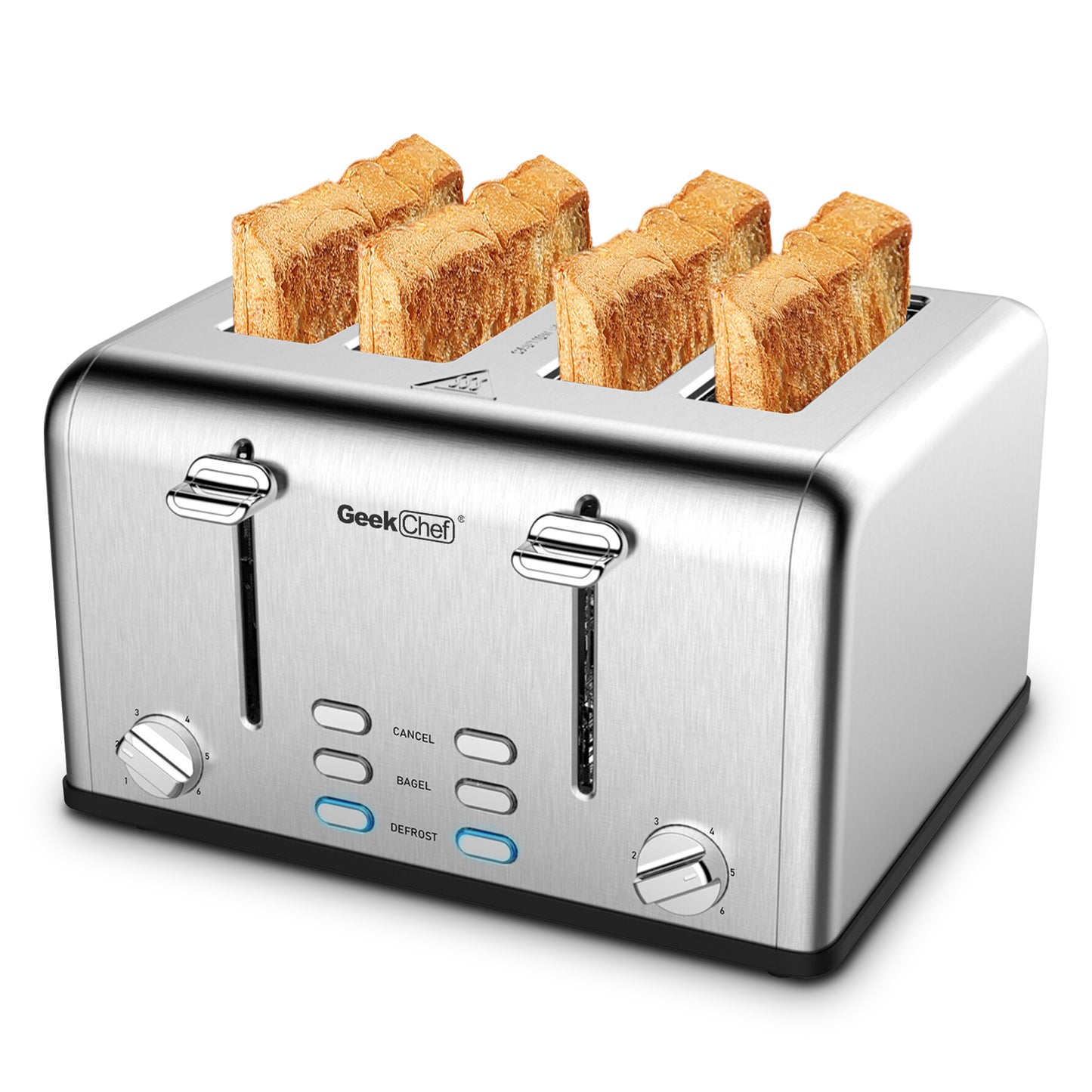 4-Slice Stainless Toaster, Bagel & Defrost 4
