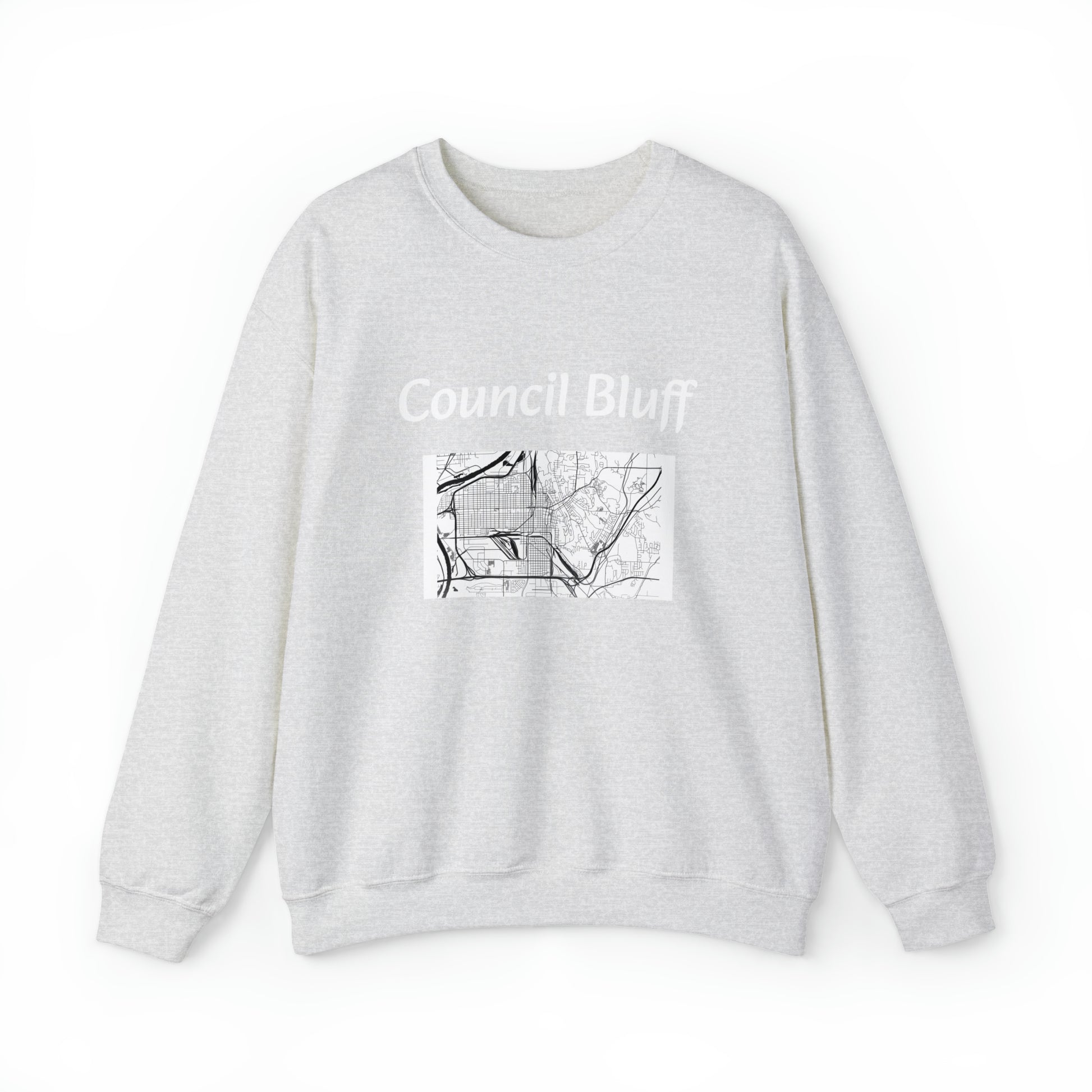 Council Bluff City Unisex Sheet Heavy Blend™ Crewneck Sweatshirt No 4