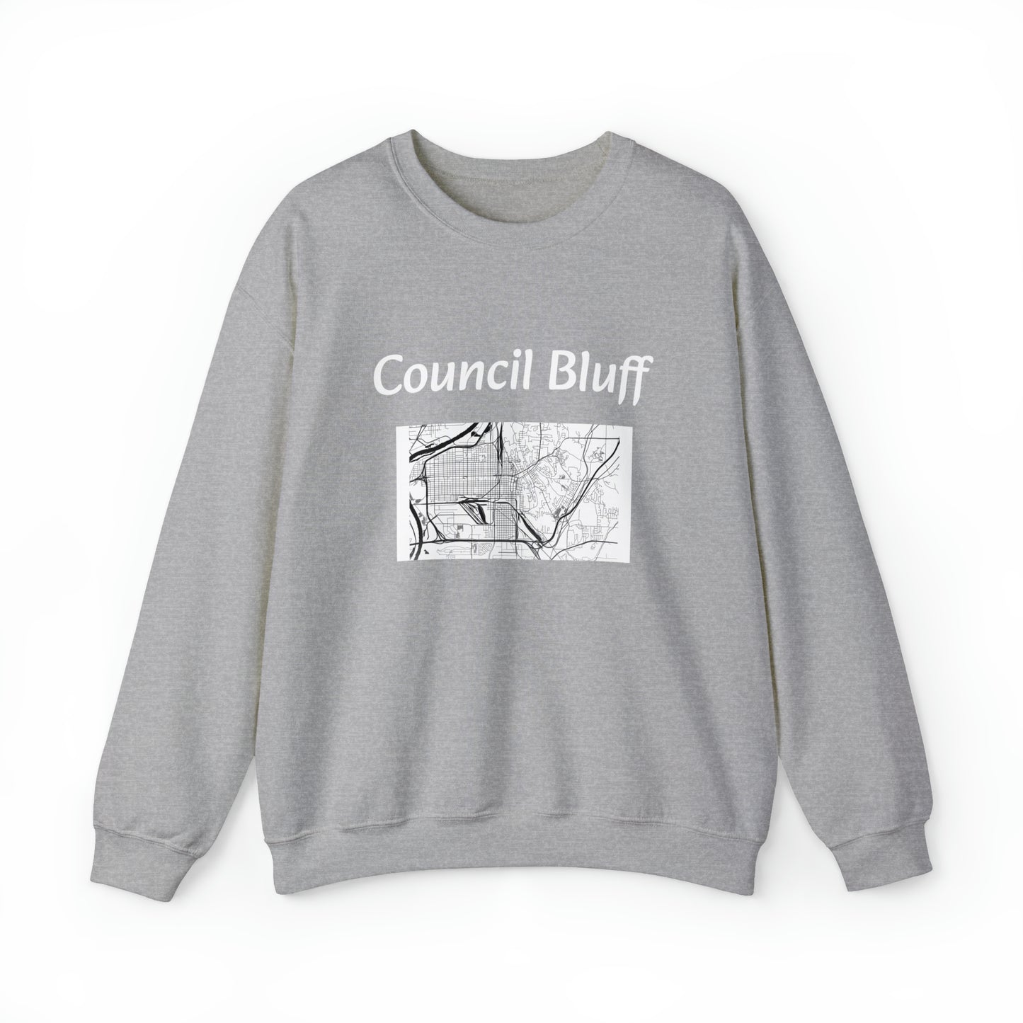 Council Bluff City Unisex Sheet Heavy Blend™ Crewneck Sweatshirt No 7