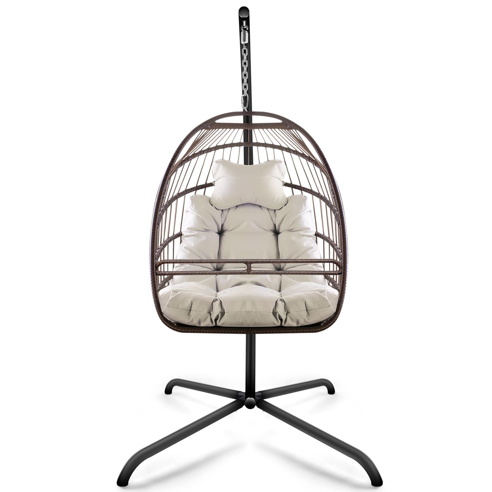 Swing Egg Chair: UV Cushion, Guardrail, Cup Holder 10