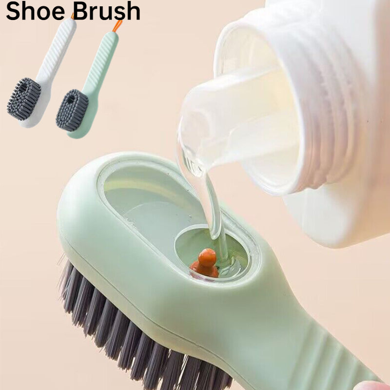 Auto Liquid Discharge Shoe Brush with Soft Bristles 2