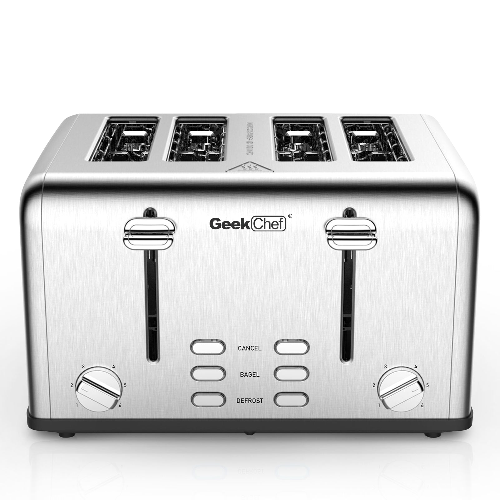 4-Slice Stainless Toaster, Bagel & Defrost