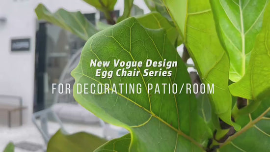 Swing Egg Chair: UV Cushion, Guardrail, Cup Holder Video