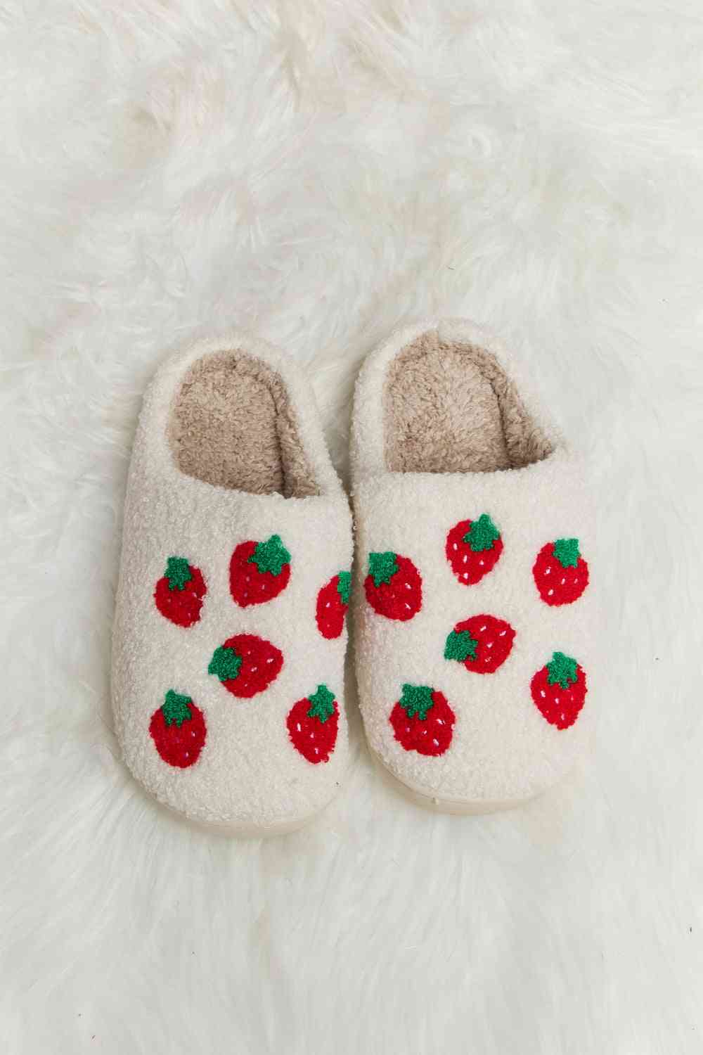 Melody Printed Plush Slide Slippers No 4