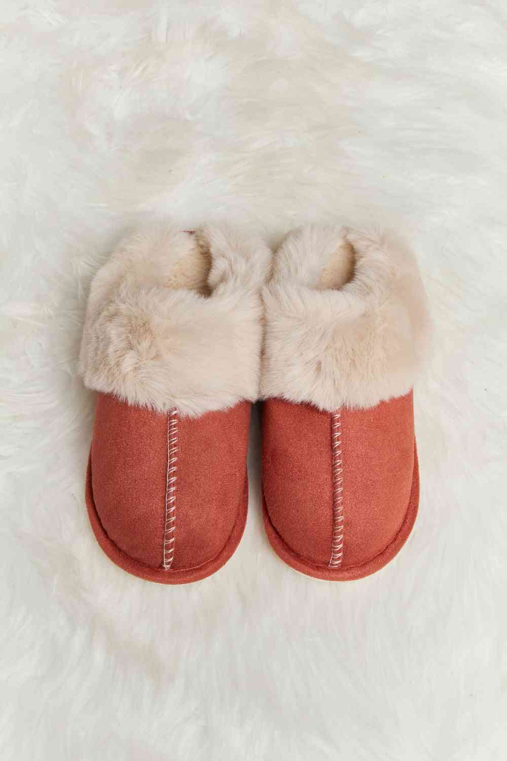 Melody Fluffy Indoor Slippers Red No 28