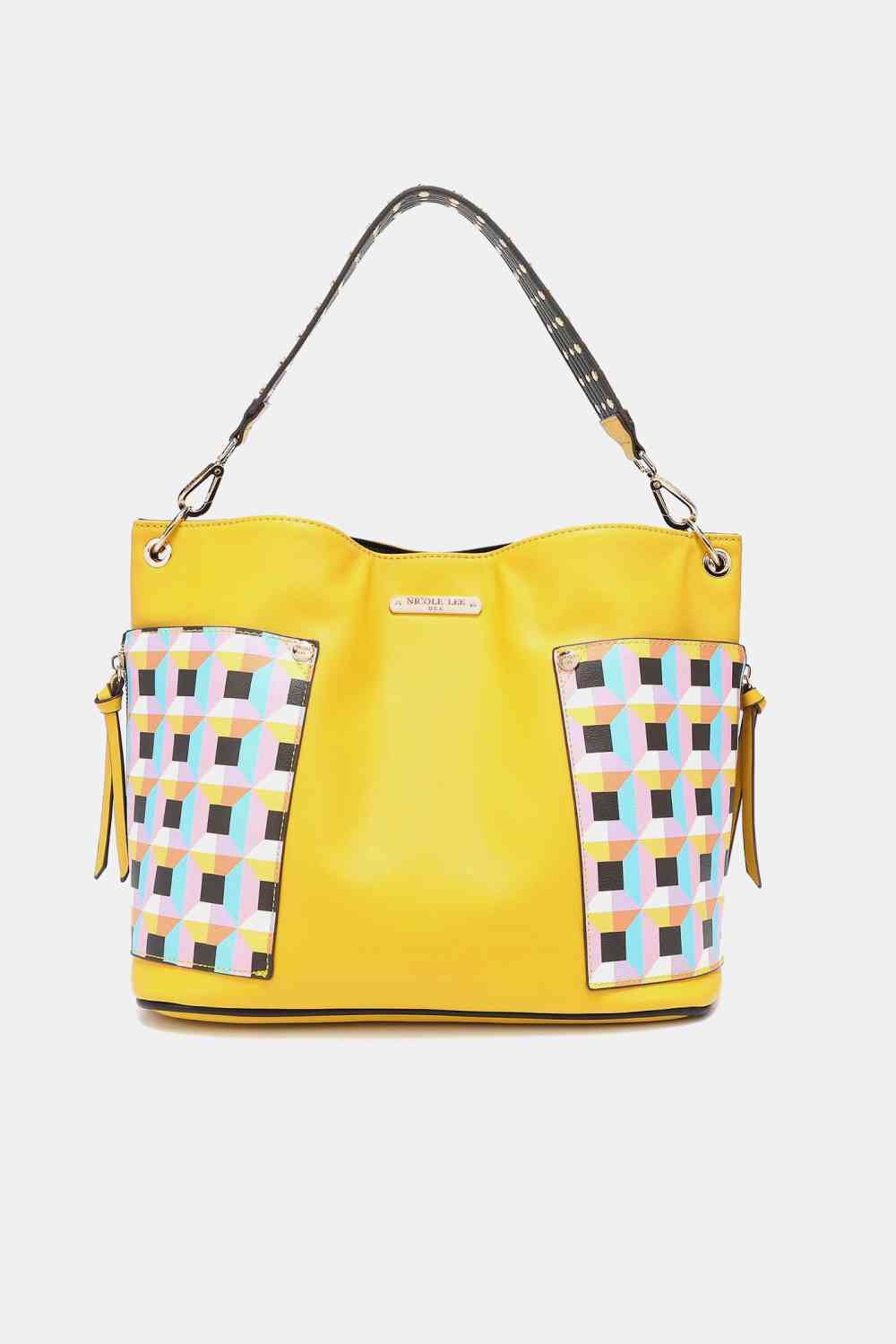 Nicole Lee USA Quihn 3-Piece Handbag Set Yellow No 4