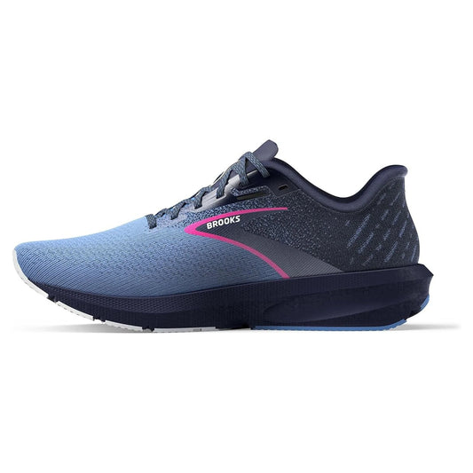 Brooks Women’S Launch 10 Neutral Running Shoe Peacoat Marina Blue Pink Glo