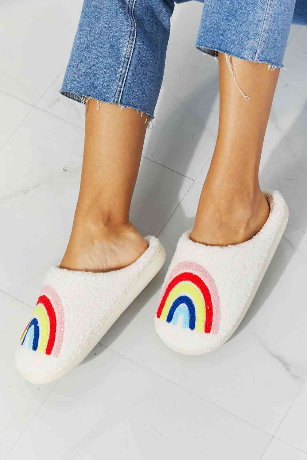 MMShoes Rainbow Plush Slipper No 3