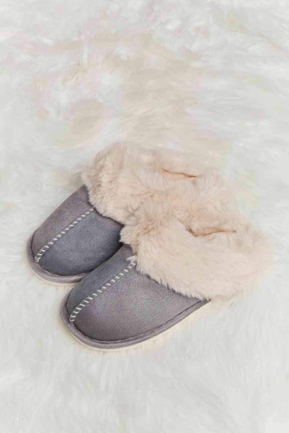 Melody Fluffy Indoor Slippers Gray No 5