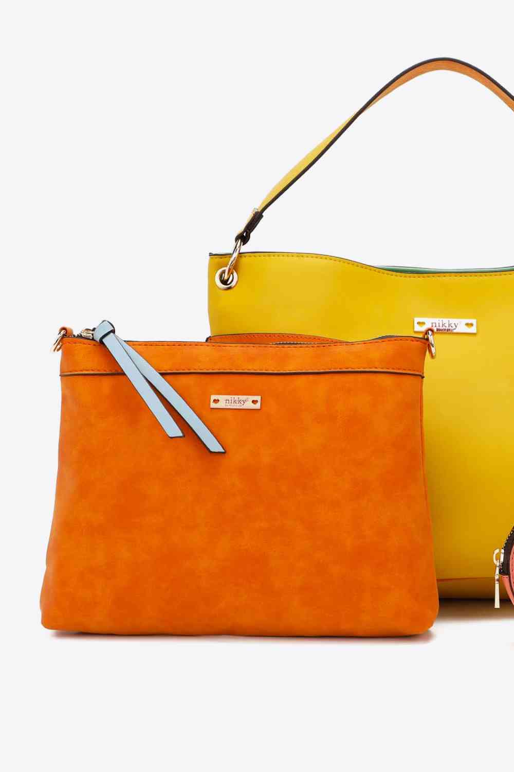Nicole Lee USA Sweetheart Handbag Set Orange No 2