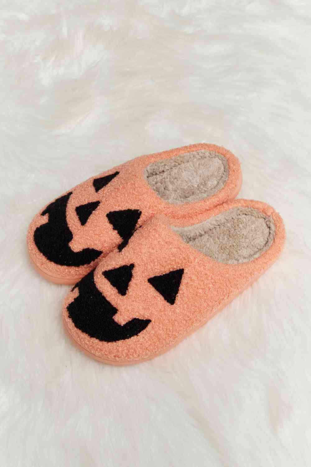 Melody Printed Plush Slide Slippers Halloween No 5