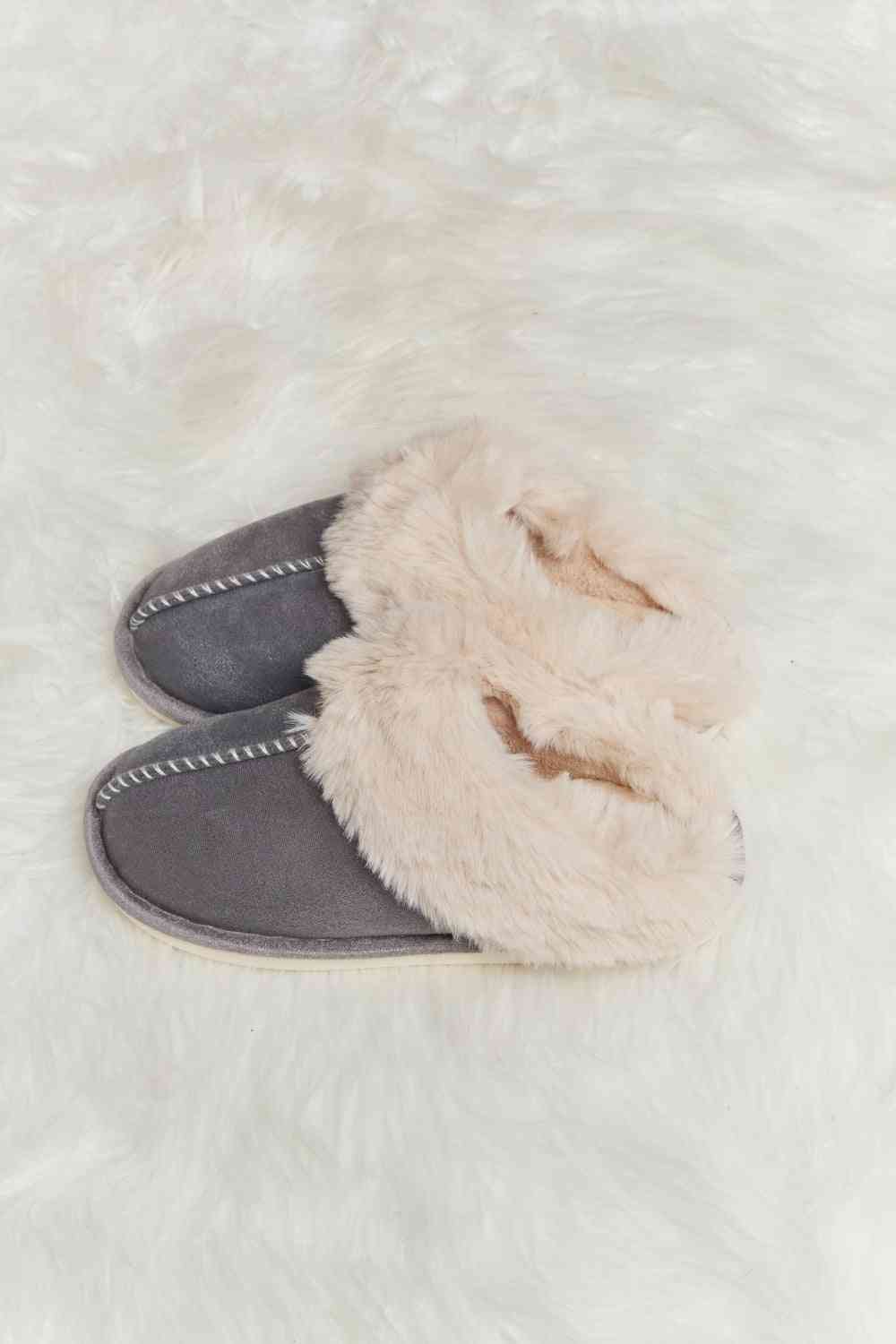Melody Fluffy Indoor Slippers Gray 12