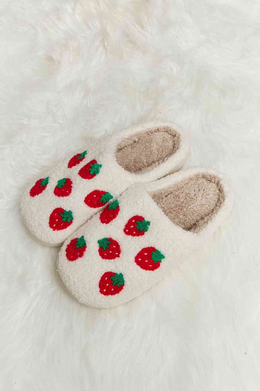 Melody Printed Plush Slide Slippers No 5