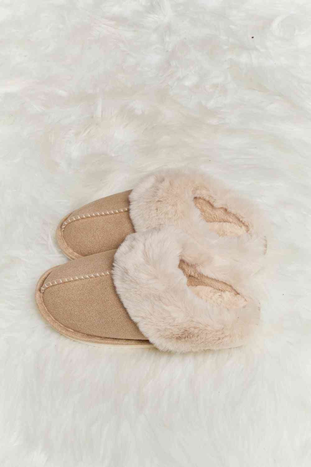 Melody Fluffy Indoor Slippers Brown No 18