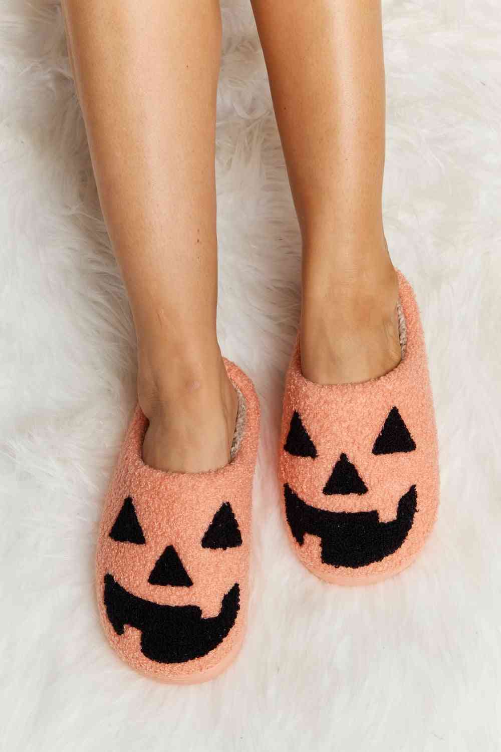 Melody Printed Plush Slide Slippers Halloween No 2