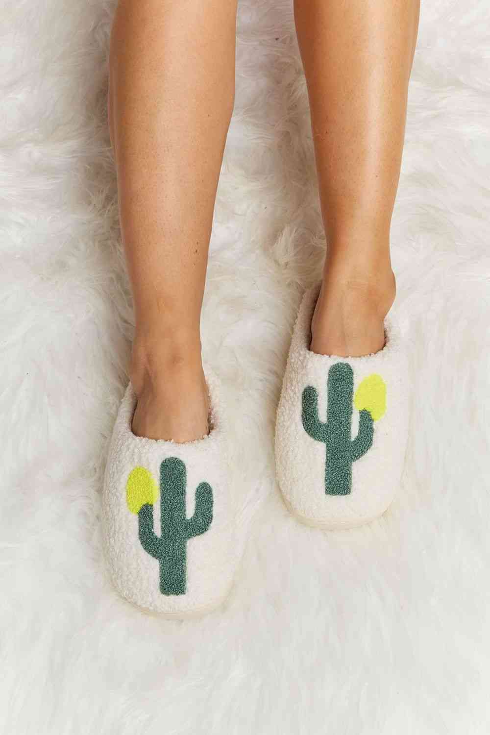 Melody Cactus Plush Slide Slippers No 2