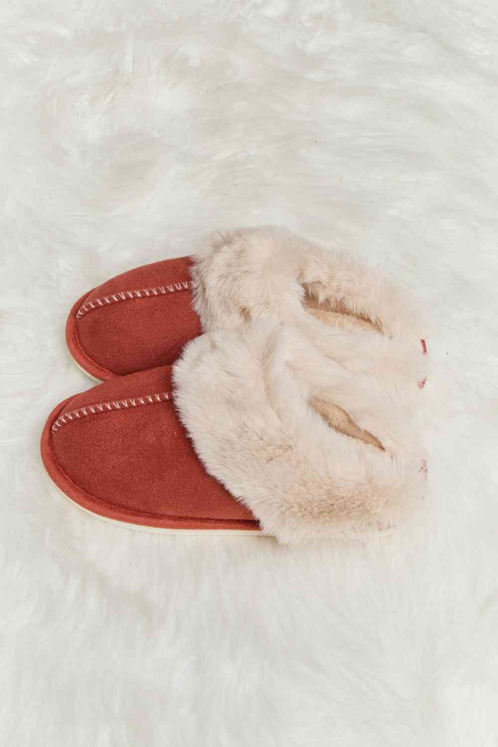 Melody Fluffy Indoor Slippers Red No 30