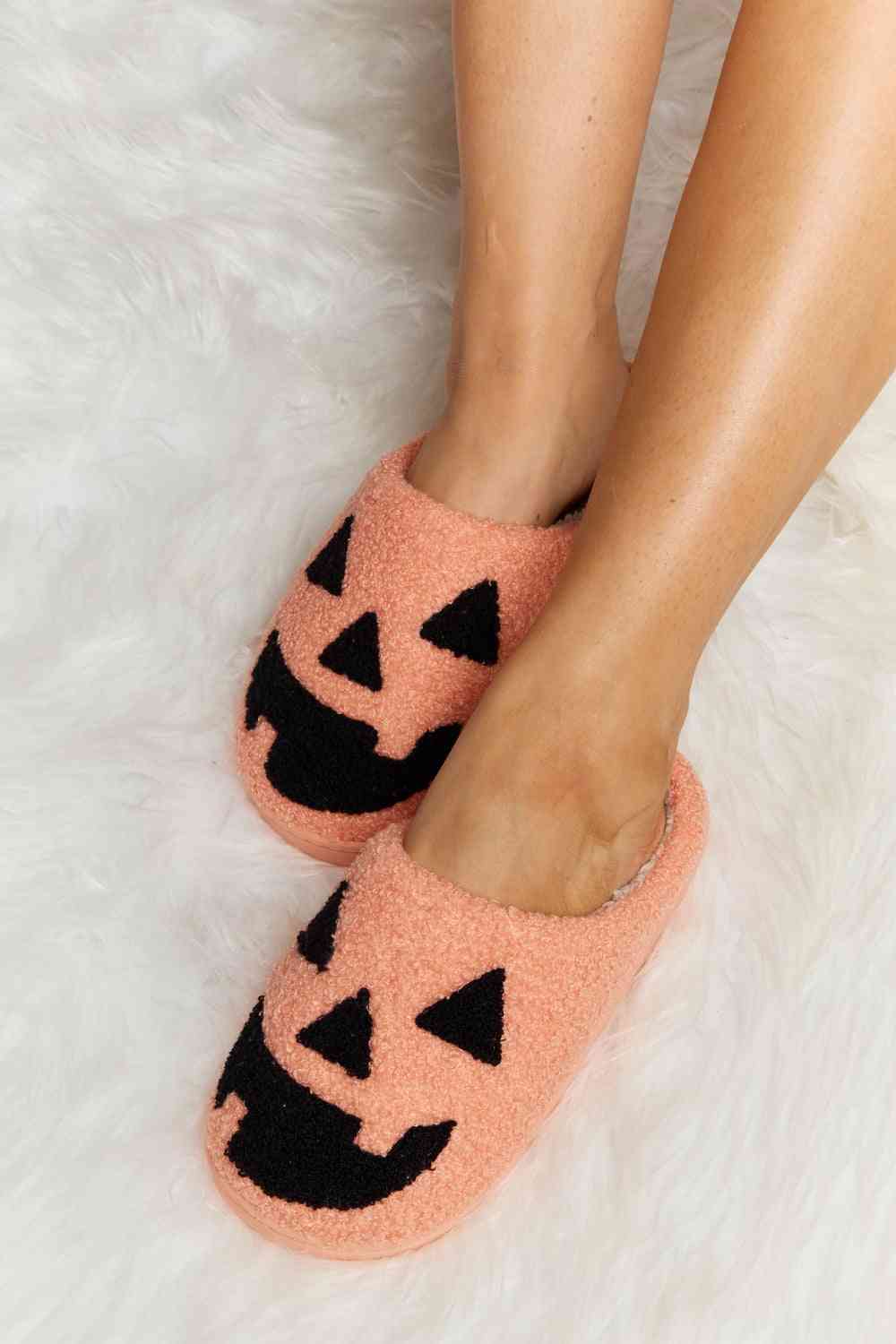 Melody Printed Plush Slide Slippers Halloween No 3