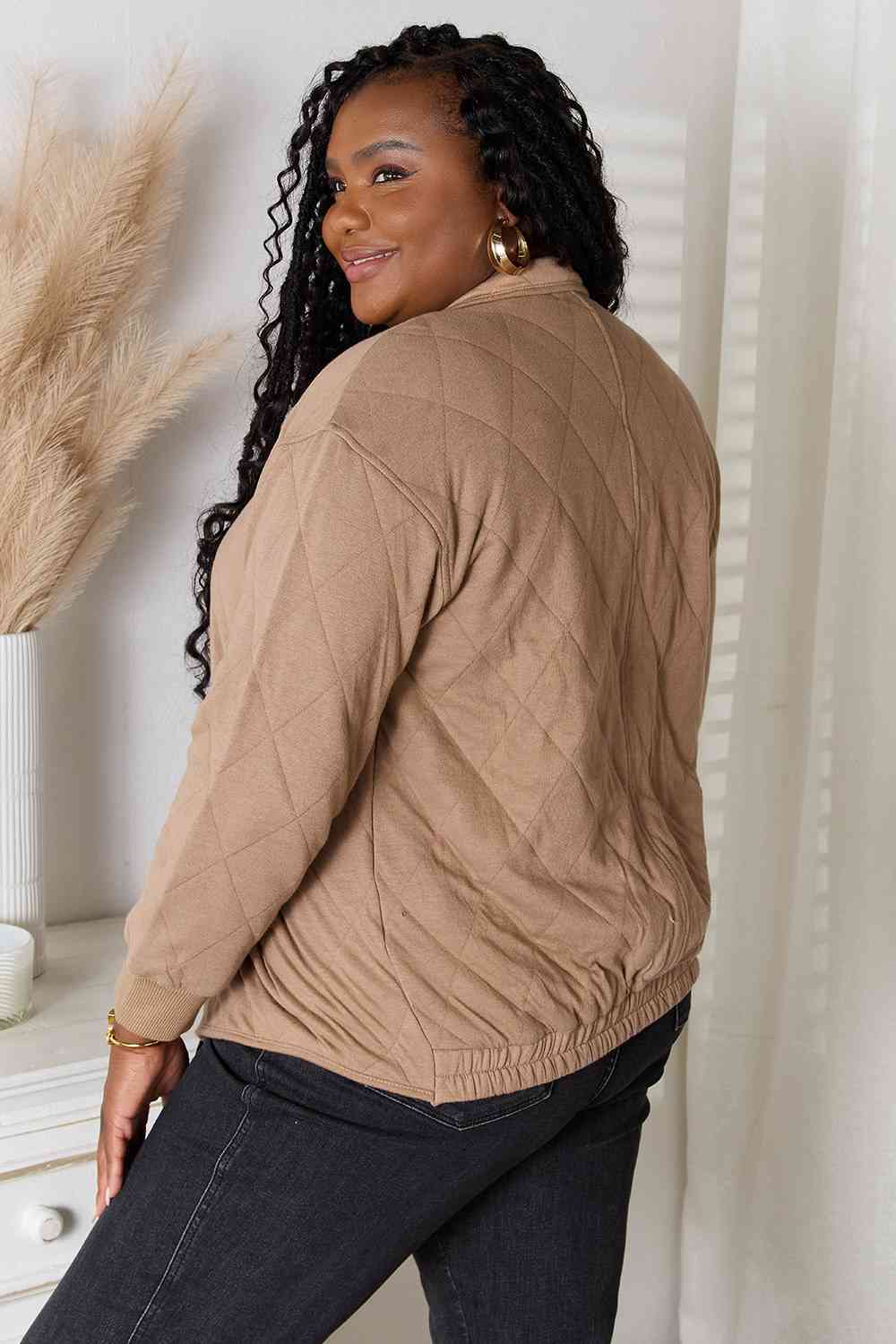 Heimish Full Size Zip-Up Jacket with Pockets 7